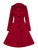 Hell Bunny Hermione Coat: Red - XL