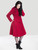 Hell Bunny Hermione Coat: Red - XL