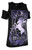 Restyle Magical Unicorn Cold Shoulder T-Shirt: Purple Restyle Magical Unicorn Cold Shoulder T-Shirt: Purple