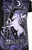 Restyle Magical Unicorn Cold Shoulder T-Shirt: Purple Restyle Magical Unicorn Cold Shoulder T-Shirt: Purple