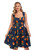 Collectif Jill Swing Dress: Oranges - 6XL