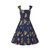 Collectif Jill Swing Dress: Oranges - 6XL