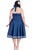 Hell Bunny Motley 50's Dress: Navy - 3XL