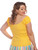 Collectif Lorena Top: Yellow - 3XL and 4XL