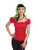Collectif Lorena Top: Red - Large and 3XL