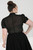 Hell Bunny Frilly Sundae Blouse: Black - 4XL