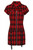 Banned Tartan Night Zip Dress - XS