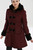 Hell Bunny Amelia Coat: Black / Red - Medium and 3XL
