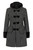 Hell Bunny Amelia Coat: Black / White - Small to 3XL