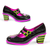 Hot Chocolate Design Double Topping Mid Heel Shoes: Hocus Pocus - US8 / EU38