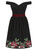 Collectif Lilith Festive Floral Swing Dress - Medium