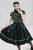 Hell Bunny Miss Muffet 50's Skirt: Black / Toxic Green - Small, XL and 2XL Hell Bunny Miss Muffet 50's Skirt: Black / Toxic Green - Small, XL and 2XL
