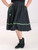 Hell Bunny Miss Muffet 50's Skirt: Black / Toxic Green - Small, XL and 2XL Hell Bunny Miss Muffet 50's Skirt: Black / Toxic Green - Small, XL and 2XL