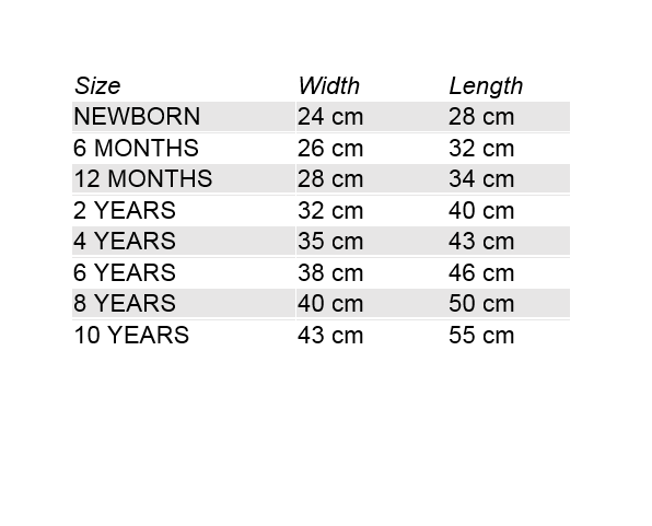 Killstar Size Chart