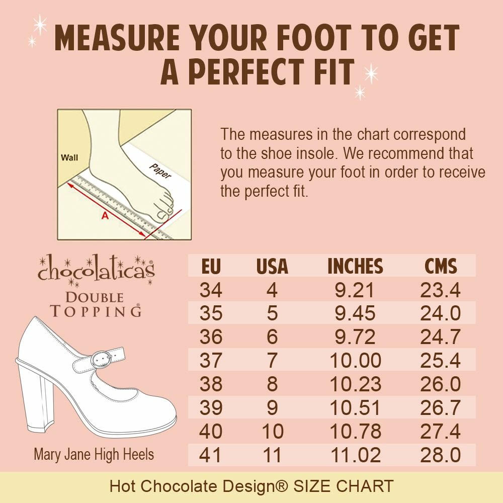 Chocolaticas Size Chart (Collection 2)