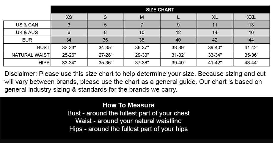 Cart Size Chart