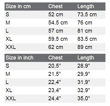 Hotrod Hellcat Size Chart