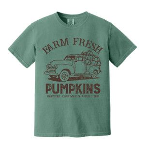 Pumpkin Truck  Short Sleeve Comfort Colors