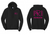 Black Hoodie with Hot Pink