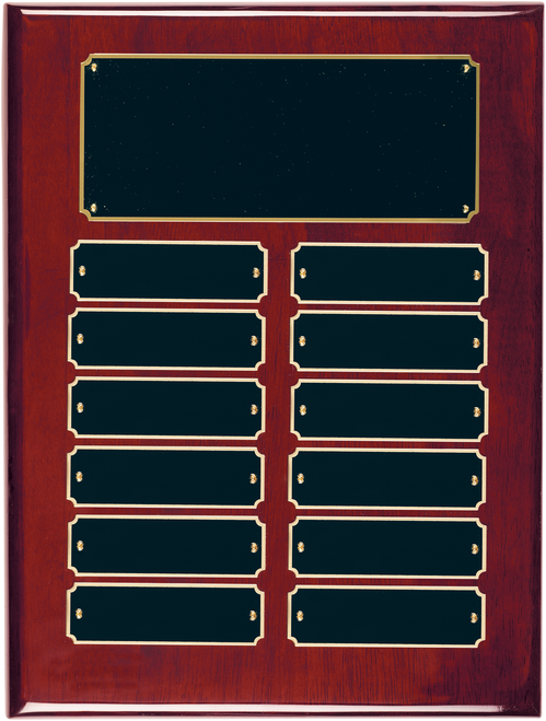 Rosewood Piano Finish Perpetual Plaque