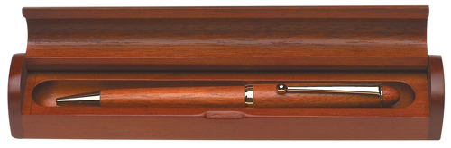 Rosewood Finish Single Pen & Pencil Case - JCS202RA