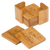 Genuine Bamboo Square 6-Coaster Set