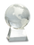 Crystal Globe W/Clear Base - JCRY114