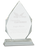 Diamond Crystal on Clear Pedestal Base