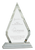 Crystal Diamond on Clear Pedestal Base - JCRY102