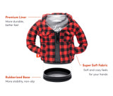 Can Cooler: Flannel Shirt