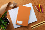 Layflat Notebook: Orange