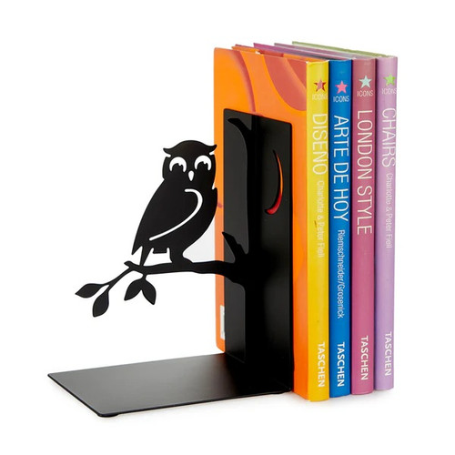 Metal Owl Single Bookend