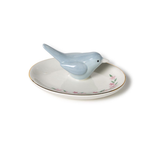 Ceramic Bird Ring Holder and Trinket Dish