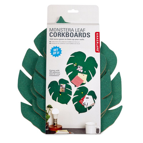 Monstera Leaf Set of 3 Corkboards