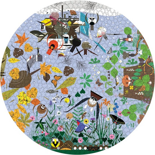 Charley Harper Circular Puzzle: Seasons