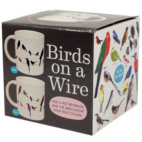 Birds on a Wire Color Changing Mug
