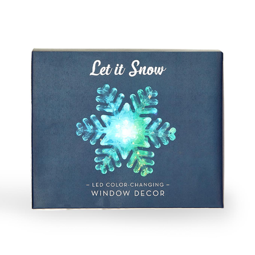 Set of 3 LED Color Changing Window Snowflakes
