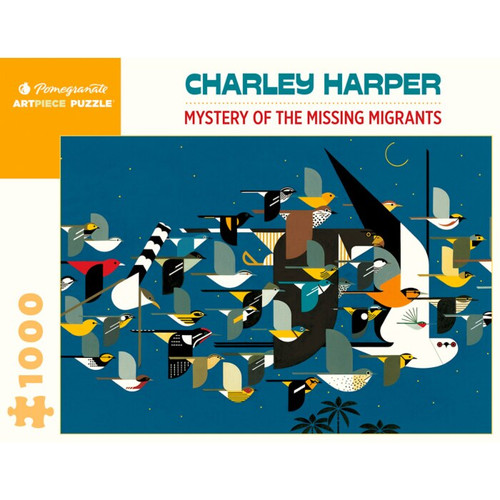 Charley Harper Mystery of the Missing Migrants 1,000-piece Jigsaw Puzzle