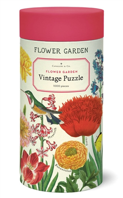 1,000 piece Puzzle of a Vintage Flower Garden