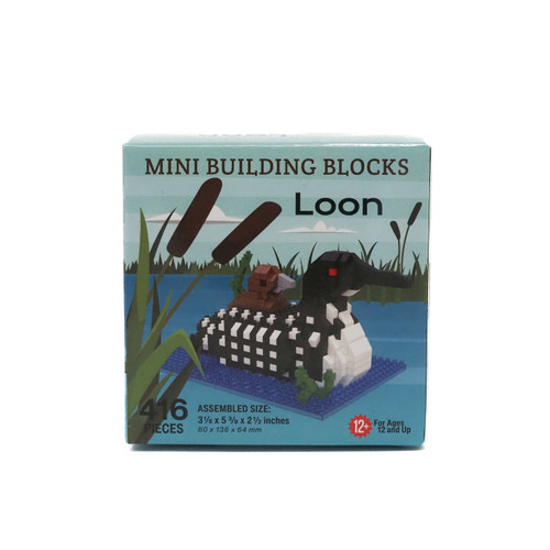 Mini Building Blocks Loon & Baby