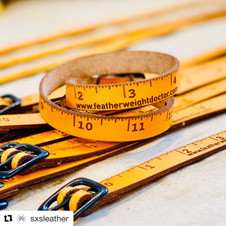 18" Leather Ruler Bracelet