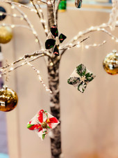 Origami Fabric Ornaments.