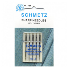 New Schmetz Microtex Needles 70/10