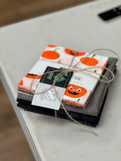 Moda Too Cute To Spook Fabric Kit + About Face Paper Pattern by Villa Rose Designs