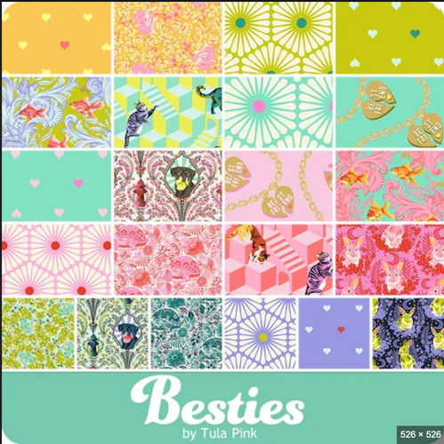 Tula Pink Besties 10" Charm Pack