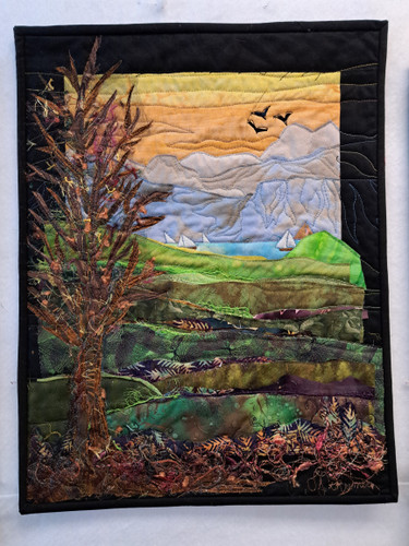 Collage Landscape (Art Quilt) with Terrie Kramer from Moose Country Quilts. Saturday April 20, 2024