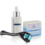 NEW LOOK! Authentic Relumins Advance White Acne Scar & Dark Spot Treatment Set with Titanium Derm Roller