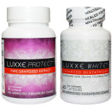NEW Authentic Luxxe White Enhanced Glutathione & Luxxe Protect Pure Grapeseed Extract - SET