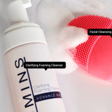 Authentic Relumins Complete AM Skin Care Routine - Clarifying Foam Cleanser, Face Massager, Repair Serum, and Facial Cream