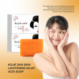 Kojie San Skin Lightening Kojic Acid Soap 2 Bars - 65g - With FREE Soap net!!